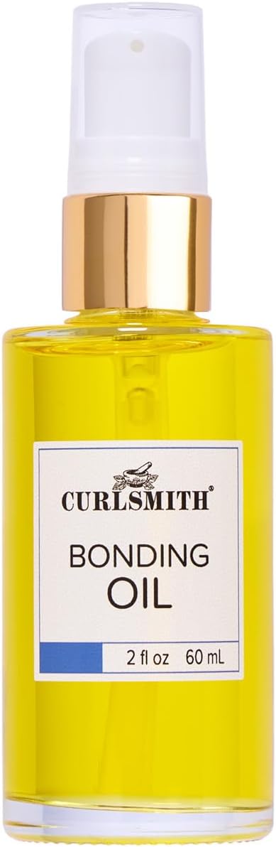 CURLSMITH Bonding Oil for Curly Hair (2 oz) | Smoothing Hair Oil for Curls, Helps Reduce the Appearance of Split Ends, For All Curl Types, Vegan, Trial Size