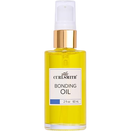 CURLSMITH Bonding Oil for Curly Hair (2 oz) | Smoothing Hair Oil for Curls, Helps Reduce the Appearance of Split Ends, For All Curl Types, Vegan, Trial Size