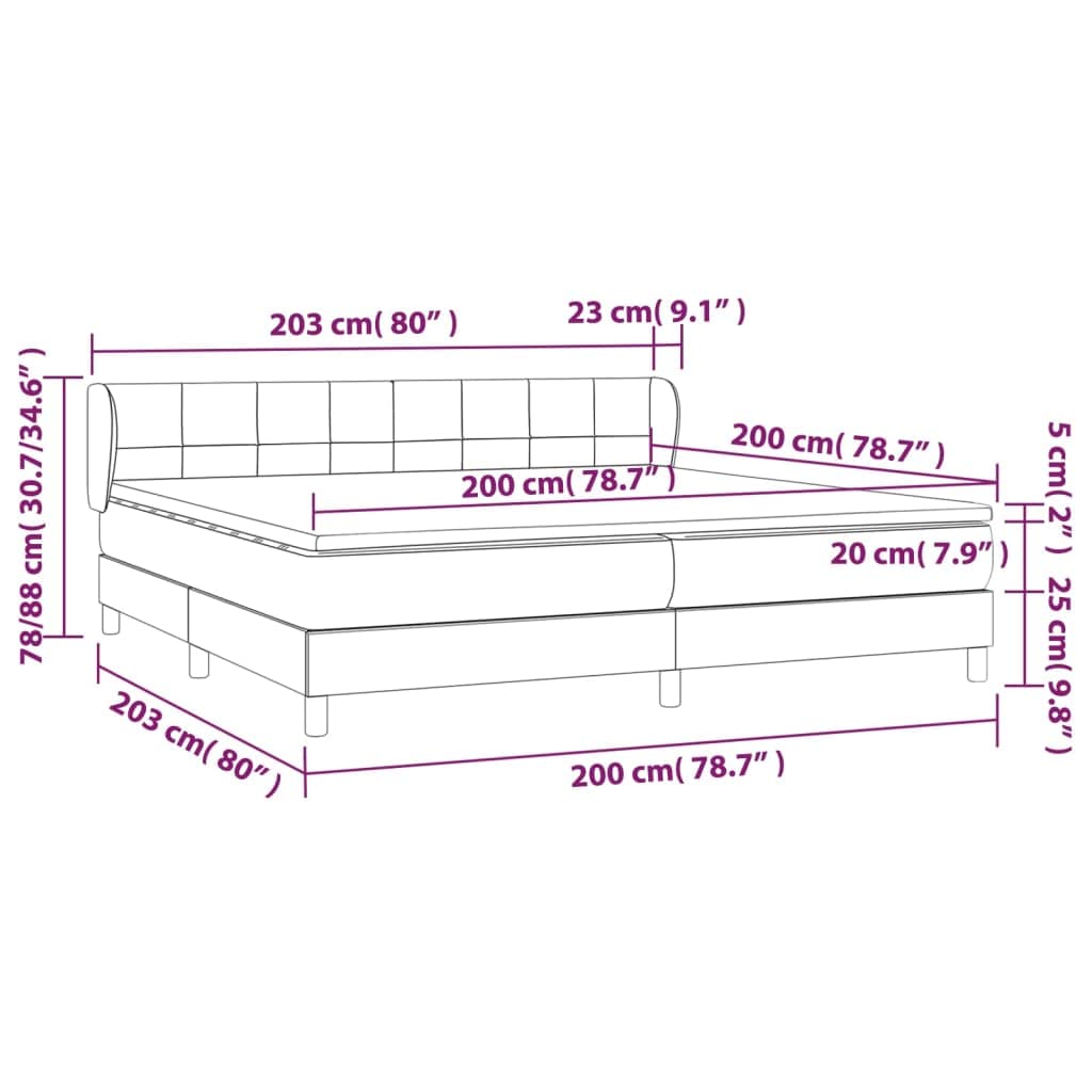 Łóżko kontynentalne z materacem, czarne, 200 x 200 cm, aksamitne, regulowany zagłówek, 2 x materac ze sprężynami kieszeniowymi, miękka nakładka na materac, masywny drewniany stelaż, wygodny