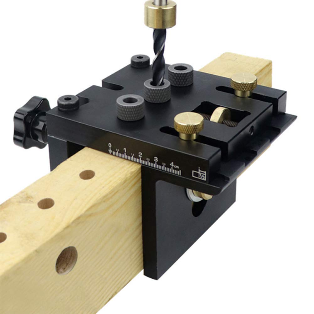 Doweling Jig, 3 in 1 Self Centering Precise Drilling Drill Guide Tool