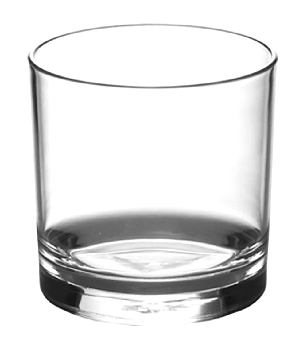 Home Brand Unbreakable Cocktail Whiskey Glass: Polycarbonate Tumblers, Dishwasher Safe, Ideal for Bourbon, Scotch, or Double Old-Fashioned Rocks Glass - 350ml