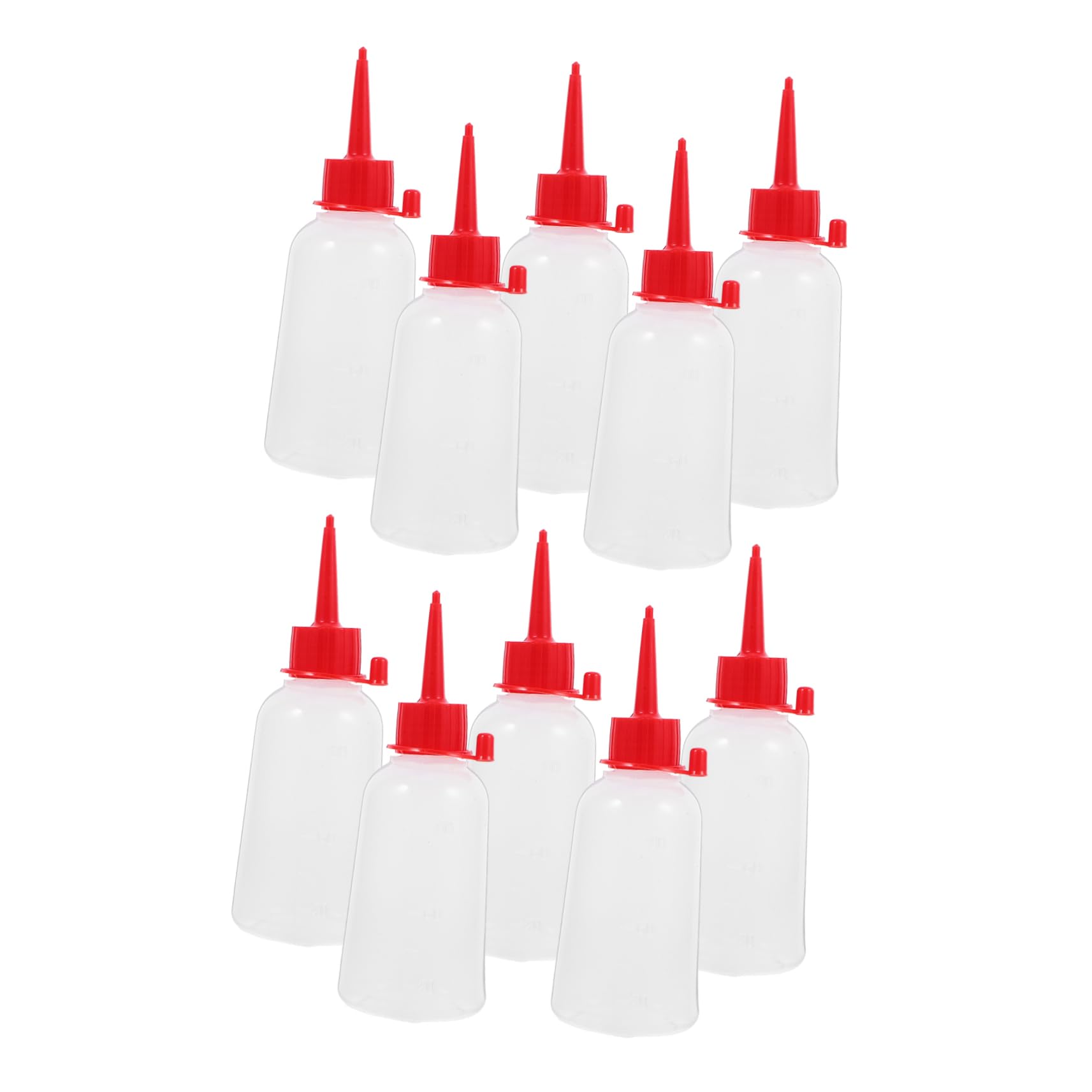 SHINEOFI 5 Sätze Kunststoff Quetschflasche Mit Deckel Für Flüssigkeiten Und Diy Projekte Präzises Dosieren Und Einfache Handhabung Für Hobby Und Professionelle Anwendungen 10 Stück * 5