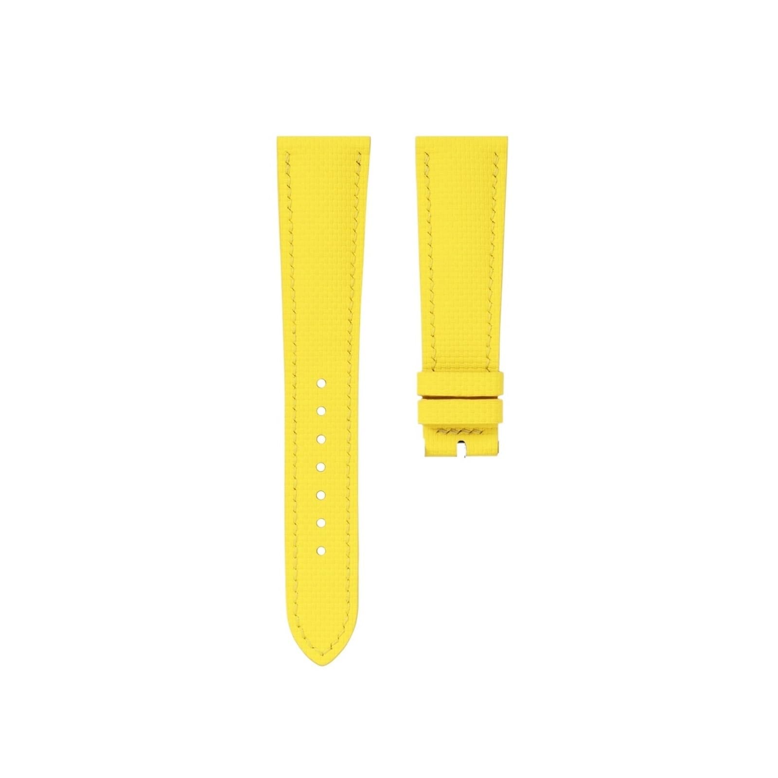 LUGEMA Bracelet De Montre En Toile De Voile Et Caoutchouc Avec Système De Dégagement Rapide, 12 Couleurs, 18, 19, 20, 21 Et 22 Mm(Yellow,21mm,Pin Buckle)