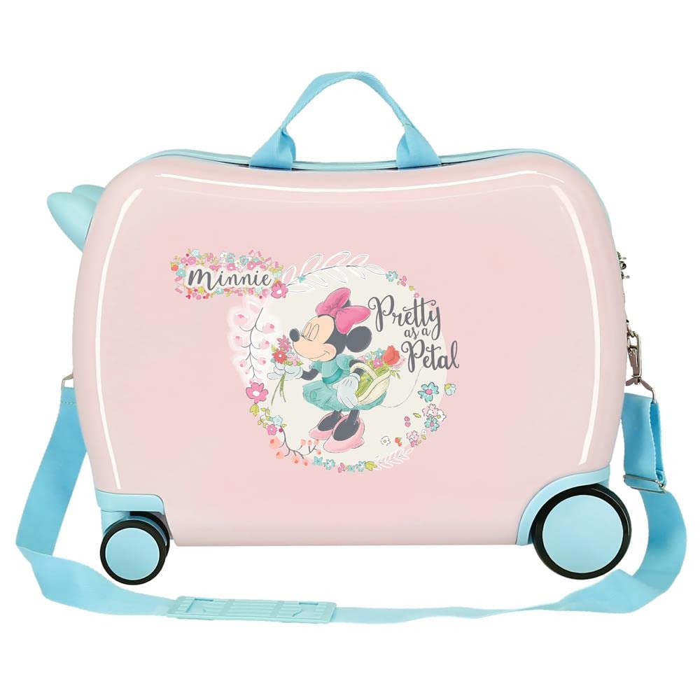 Disney Minnie Florals Valigia per bambini rosa 50 x 38 x 20 cm rigida ABS chiusura a combinazione laterale 34 L 1,8 kg 4 ruote equipaggiamento a mano