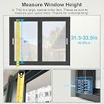 31.5-33.5 Inch Vertical Window Fan for Sliding Windows Exhaust Only - Image 3
