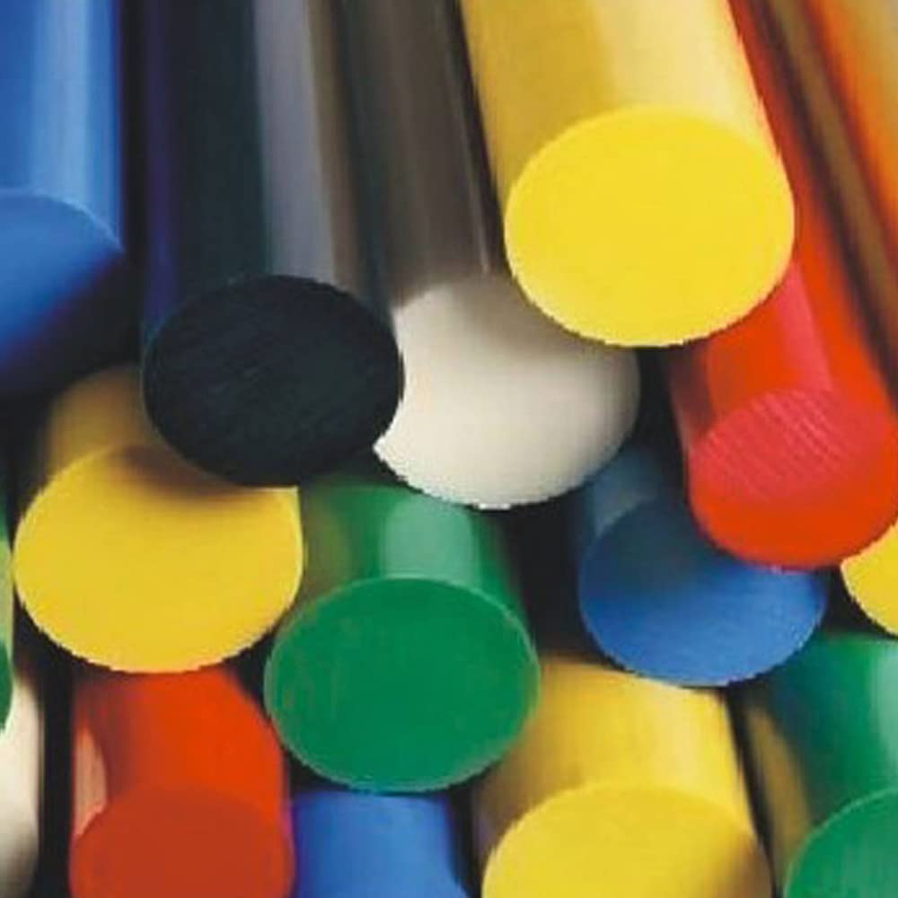 Othmro - Asta rotonda da 6 mm, diametro 1 m, in poliossimetilene (POM) barre rotonde da ingegneria, colore: bianco, 2 pezzi
