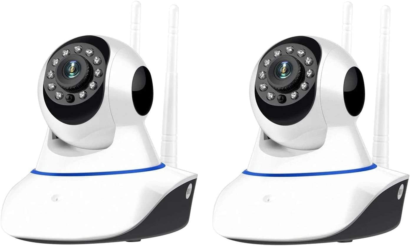 KIT 2 Telecamere di sorveglianza IP CAMERA wi-fi HD 720p motorizzata infrarossi con app YOOSEE antifurto ed anti intrusione