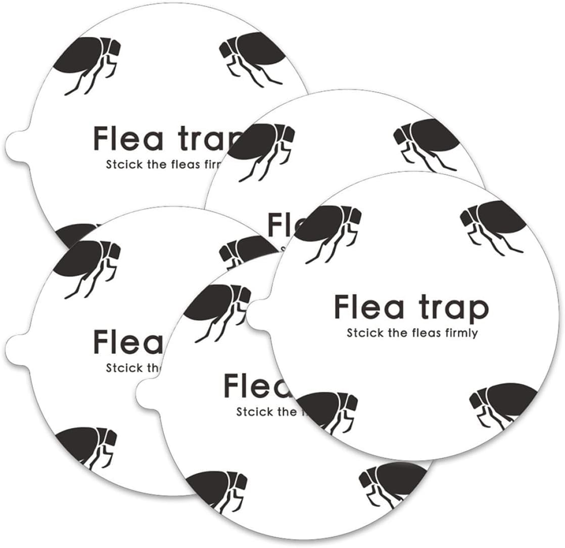 Trampa Antipulgas para el Hogar,5 PCS Trampa de Pulgas Recarga de Trampa de Pulgas Insecticida Pulgas en Casa Trampa Antipulgas para el Hogar para Mascotas Oficina Jardín