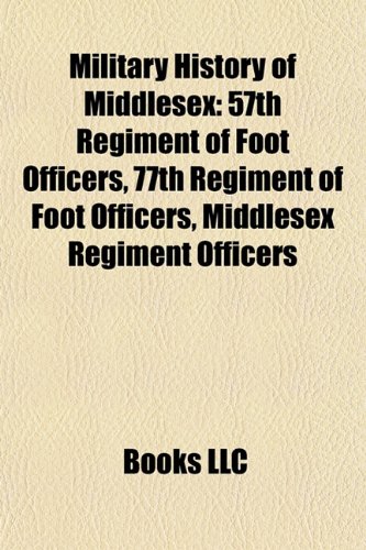 Military History of Middlesex: 57th Regiment of Foot Officers, 77th Regiment of Foot Officers, Middlesex Regiment Officers