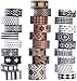 Washi-Masking-Tape-Set, 27 Rollen, klassisches Washi-Tape in Schwarz und Weiß mit dekorativem Design, Washi-Tape für DIY-Bastelarbeiten, Buchdesigns, ideal für Festivals und Party