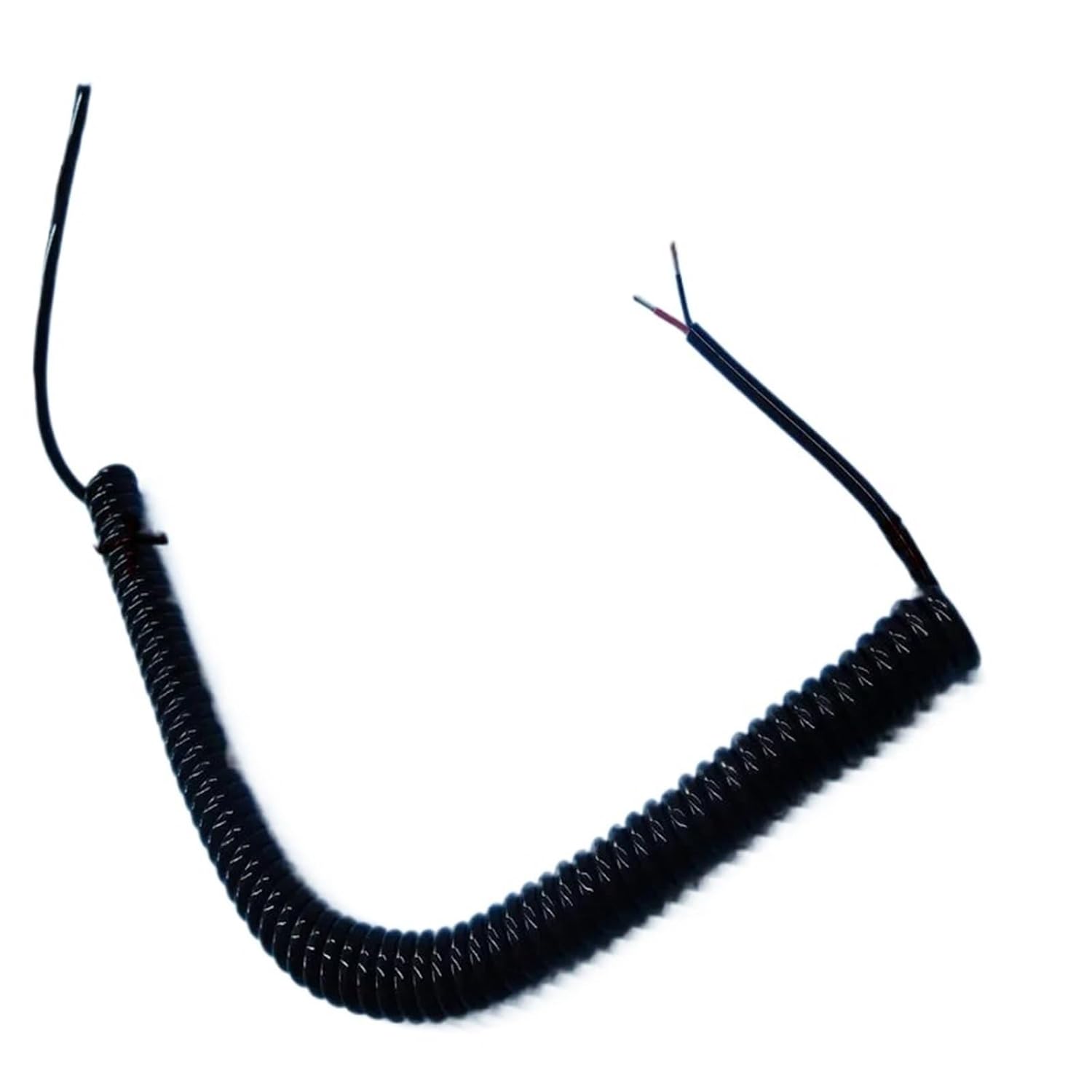 1pc PU Spring Cable Wire 2 core 22 awg Stretch 1 2 3 4 5 6 7 8 9 10 Meters Spiral Telescopic Wire(Stretch 3 Meter)