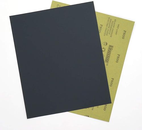 Miniatura 11 de Hojas de papel de lija, papel de arena húmeda seca de grano 2500, 9 x 11 pulgadas, carburo de silicio, para acabado de muebles de madera, lijado