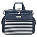 Produktbild anndora Picknicktasche Kühltasche mit 32 Teile Zubehör für 4 Personen - Navy blau weiß gestreift