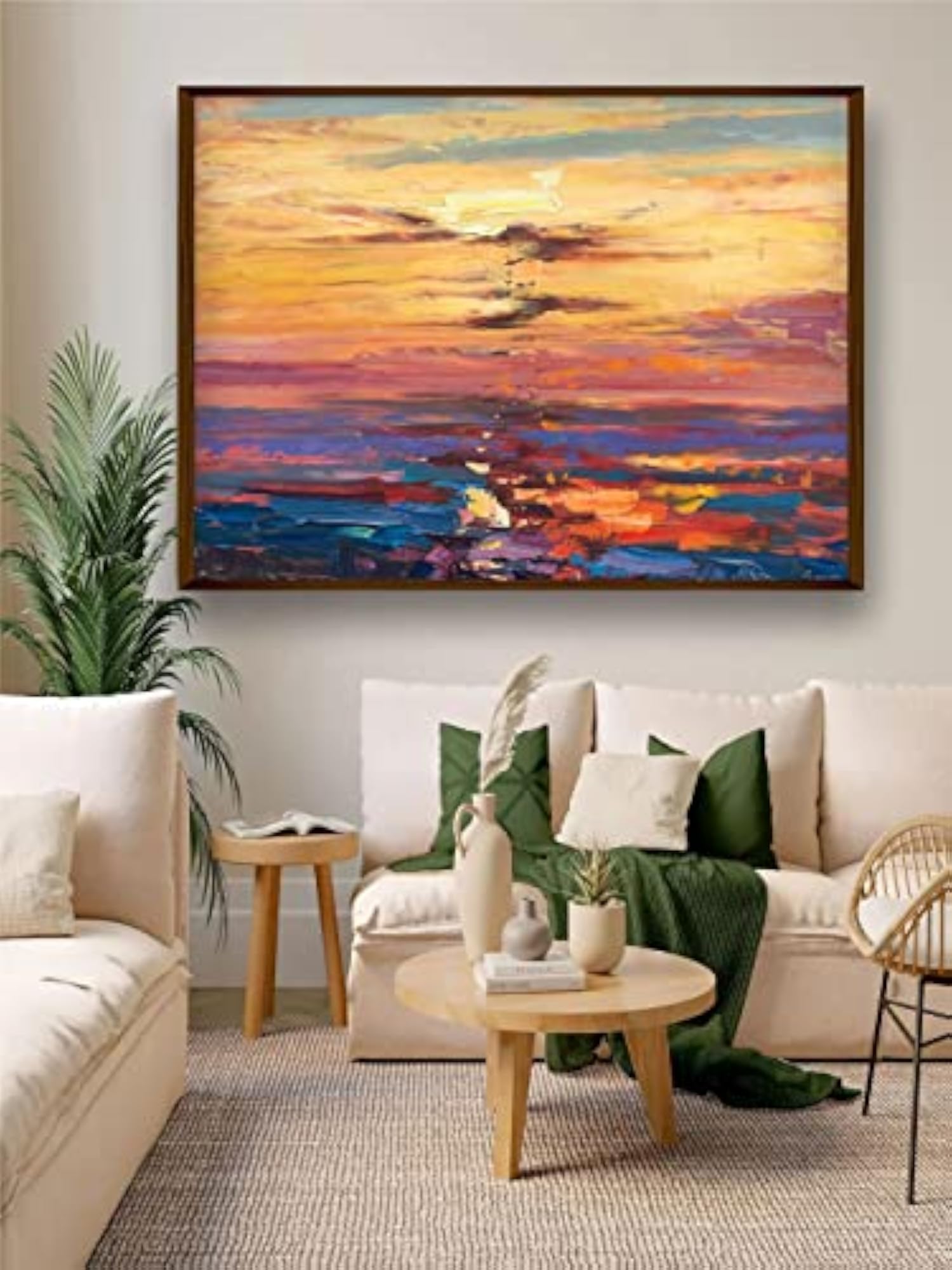 Abstract Framed Wall Painting for Home Decoration
