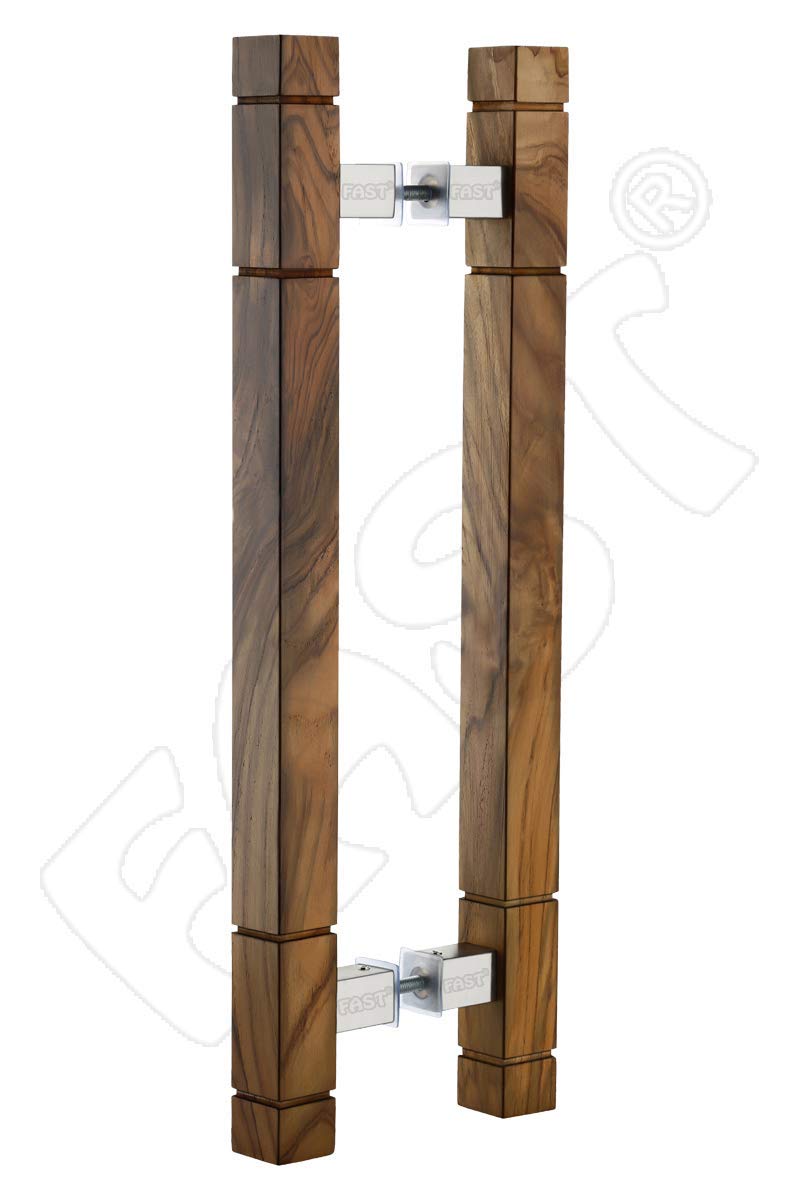 FAST DH204 304 Stainless Steel & Wooden Metal Square Glass Door and Wooden Door Pull Handle 1 Set OR 2 Pcs for Main Door,Lift Door & Room Door (450MM) (B096NRMQFL) Amazon Price History, Amazon Price Tracker