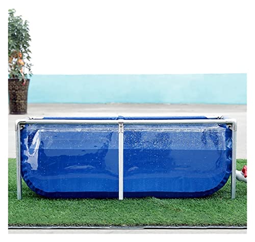 Depósito de agua multifuncional de acero e para acuicultura, PVC, estanque, piscina temporal al aire libre, con panel de visualización, ideal para agricultura acuática y uso en el patio trasero.