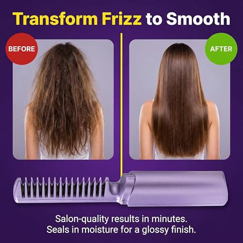 Peine Cerámico para Alisar y Controlar Frizz Rosa miniatura 2
