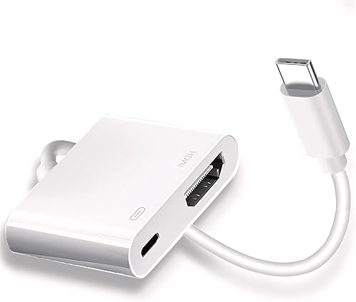 Miniatura 6 de Adaptador AV digital Lightning a HDMI con certificación MFi de Apple, 1080P, video HD, HDMI, sincronización de pantalla, cable con puerto de carga
