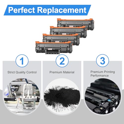 Image of Compatible 071H CRG 071H CRG-071H Toner Cartridge for Canon 071H CRG071H 071 Black Toner Cartridge for Canon ImageCLASS LBP122dw MF273dw MF272dw MF275dw LBP120 MF270 Printer (4 Pack)