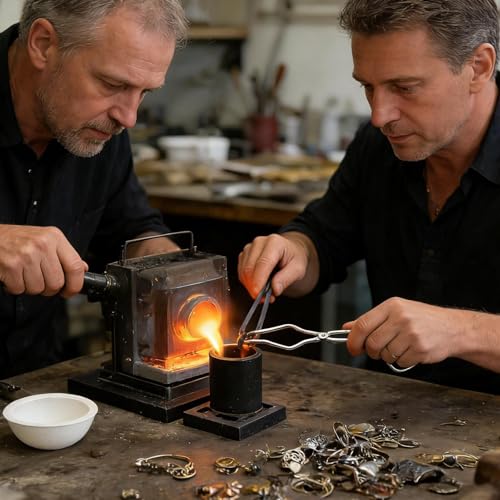 Herramienta de fundición de grafito y moldes para joyería para principiantes en casa 3
