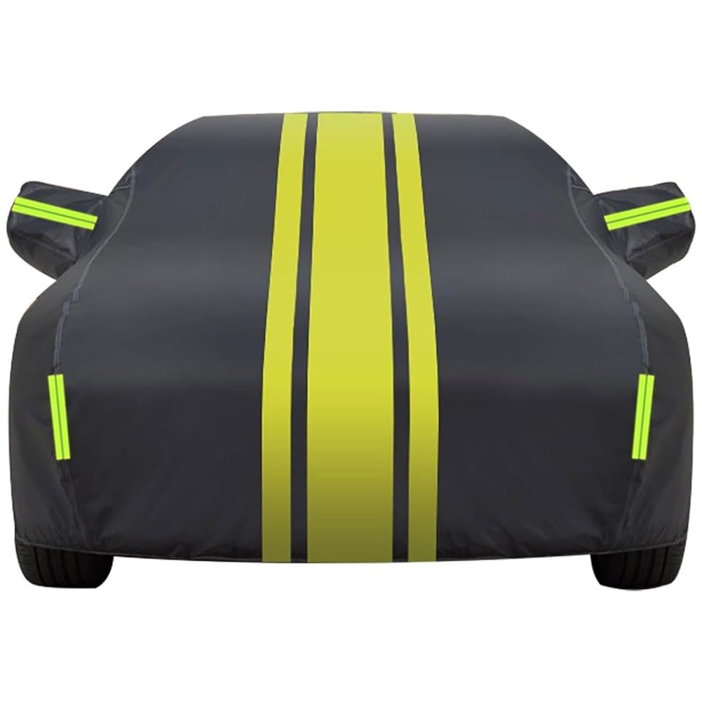 Telo Copriauto Impermeabile per Lexus RX Series 350/RX450h/RX270 2009-2015, Copertura Auto Completo Esterno Anti Polvere Neve Sole, Coprigarage Copri Auto Anti-UV,A/Black/Yellow