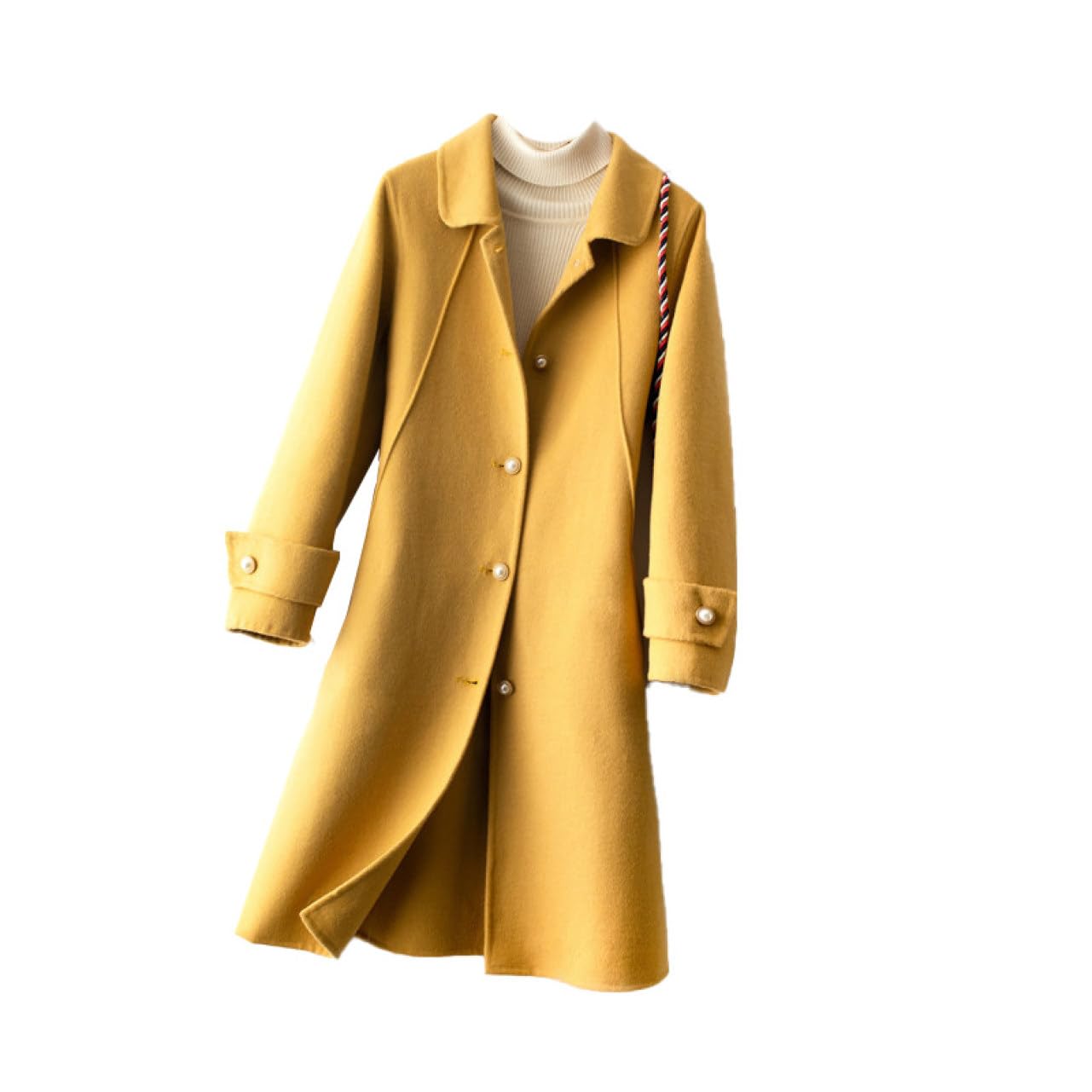 Amazon | [YJSO] 黄色 コート アウター ロングコート コート