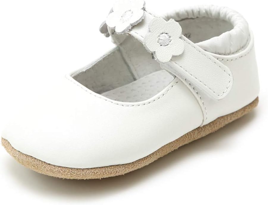 Hope Soft Leather Flower Strap Crib Mary Jane