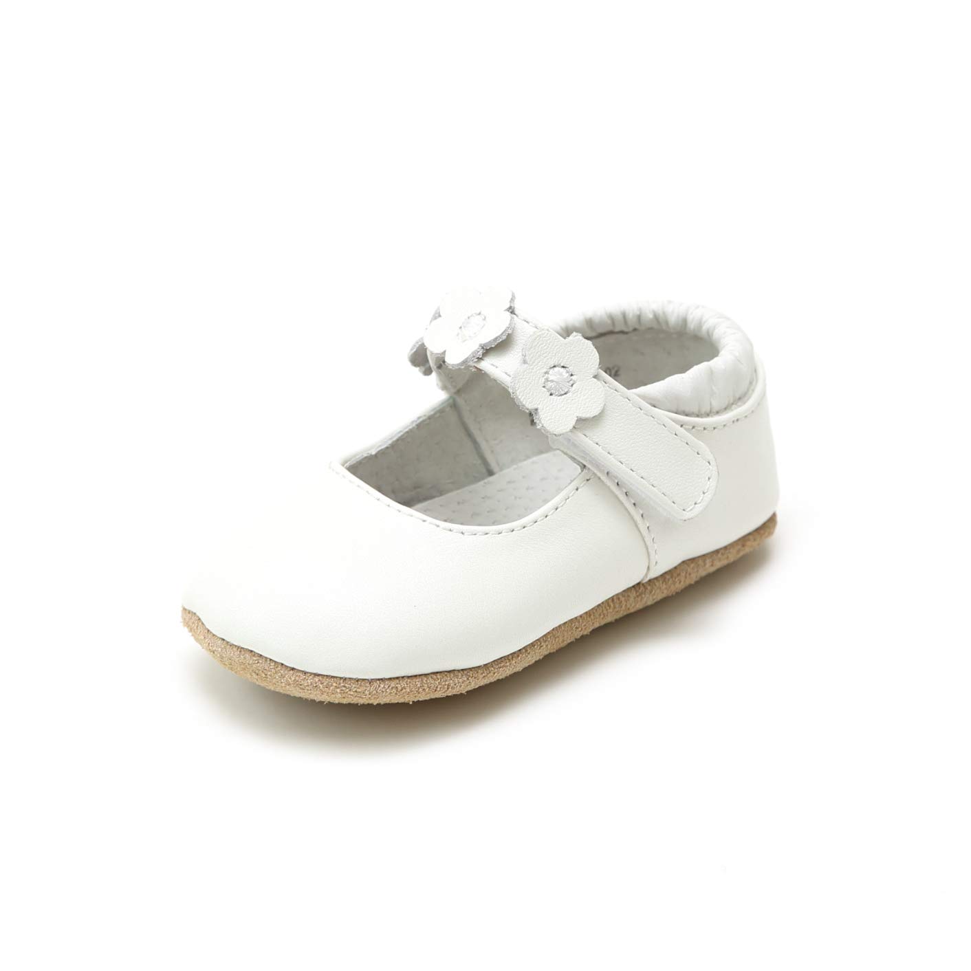 Hope Soft Leather Flower Strap Crib Mary Jane