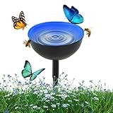 Bienenbewässerungsbecher, Bienenbewässerungsstation, Stehender Bienenfutterspender mit Metallpfählen, Metall-Gartenpfähle, Gartendekoration, Hofdekoration für den Außenbereich