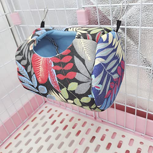 Hamster House Hamster Porcos da Guiné Almofada para dormir Casa Permeável Ar Respirável Preto