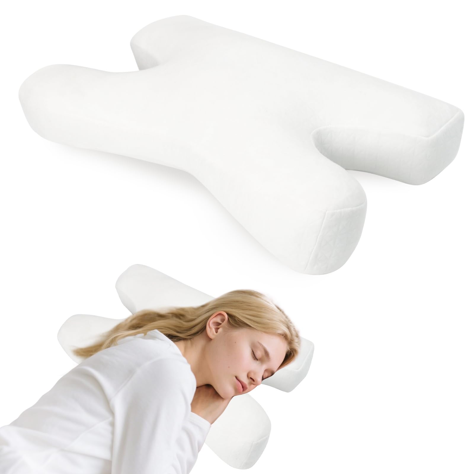 Soulagement de la douleur cervicale avec l'oreiller anti-rides ergonomique