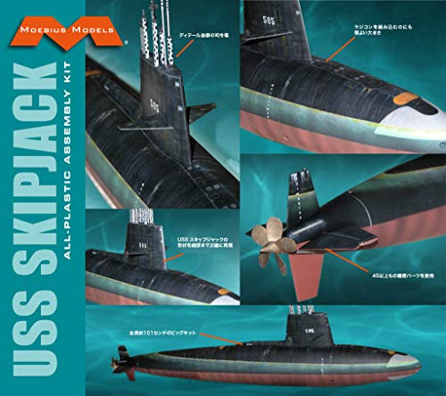 USS Skipjack Submarine 1/72 Moebius Over 40 inches Long