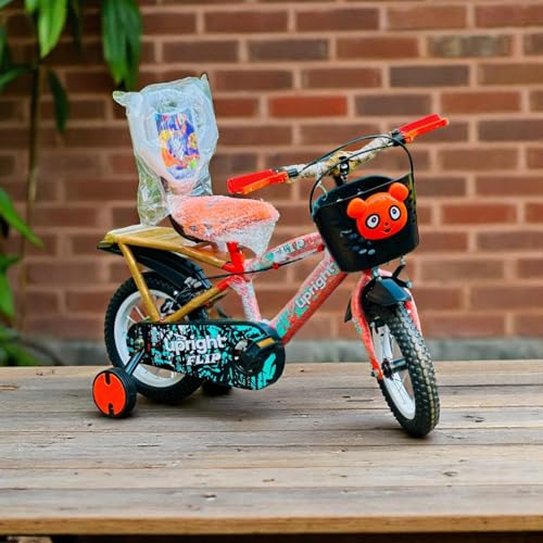 CLIFF CROXS Steel Frame 12T Road Cycle for Kids with Adjustable Seat & Bicycle Backrest,Training Wheels (90% Assembled) for Boys & Girls Ideal for Age Group 2-4 Years (Orange) - Image 5