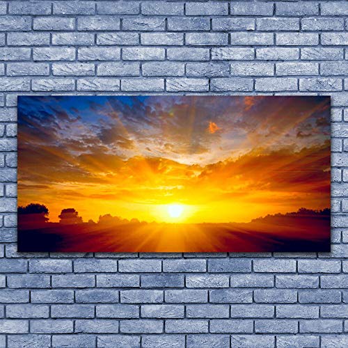 Tableau mural moderne paysage soleil pour masquer un mur vide avec style - 3