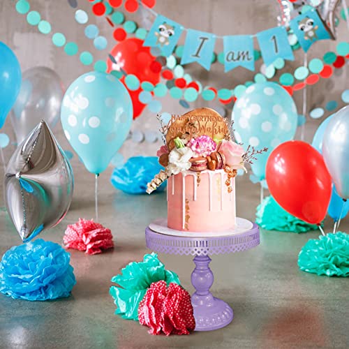 3-Set Cake Stand Round Cake Stands For Wedding Event Birthday Party Halloween Decorations Baby Shower (Purple) #TOP7