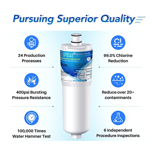Image of ICEPURE CS-52 Refrigerator Water Filter, Compatible with Bosch 640565, Whirlpool WHKF-R-PLUS, EVOLFLTR10, Cuno CS-52, CS-51, CS-450, CS-451, CS-452, CS-512, 5553629, 5586605, W1085590, 1 PACK