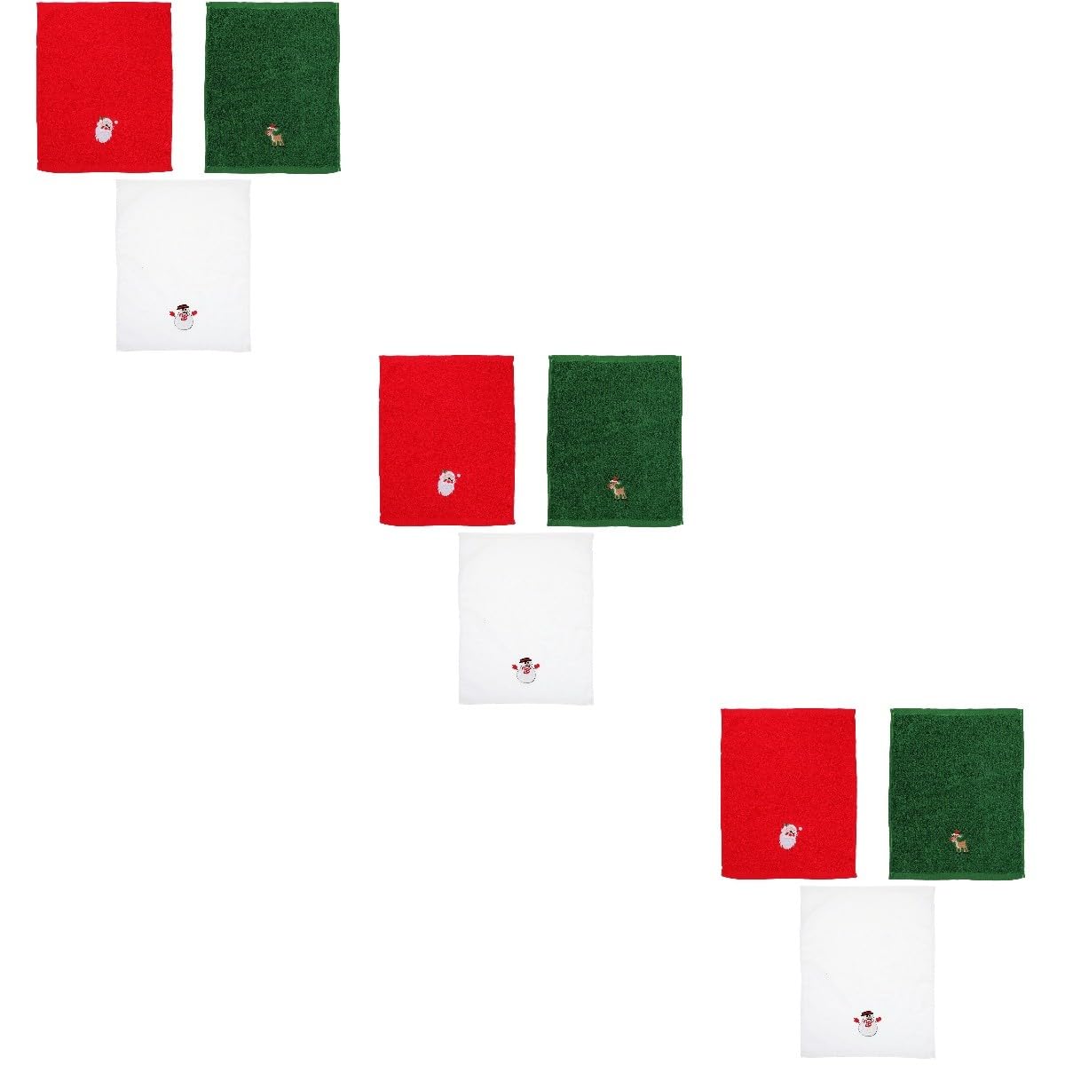 PRETYZOOM 3 Juegos Toalla De De Navidad Paños De Cocina De Vacaciones Toalla Refrescante Toallero Toallas De Papel Toalla De Papel Toalla De Cocina Cosas Rosadas Algodón 3 Piezas * 3