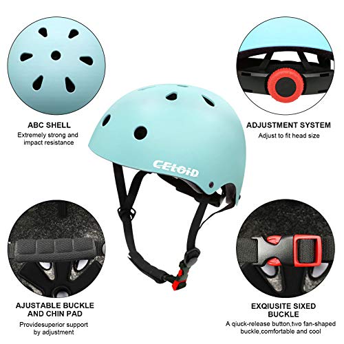 Image of Kids Bike Helmet,Toddler Skateboard Helmets for Ages 2-3-5-8-14 Years Boys Girls，Adjustable Multi-Sport Bicycle Skateboarding Football Roller Skating Scooter Rollerblade Balance Bike Helmet