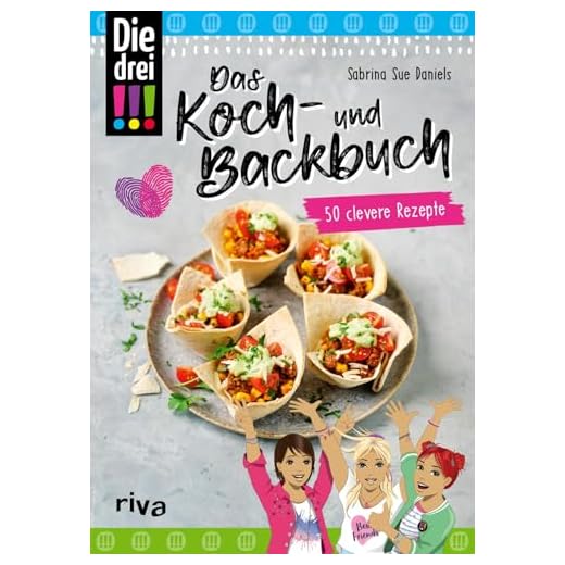 Die Schule der magischen Tiere 8: Voll verknallt! (8) 6 Die drei !!! – Das Koch- und Backbuch: 50 clevere Rezepte. Lieblingsgerichte von Kim, Marie und Franzi: Herr Grevenbroichs Auberginenauflauf, Café Lomos Kakao Spezial, Kuchen vom Winklerhof und mehr