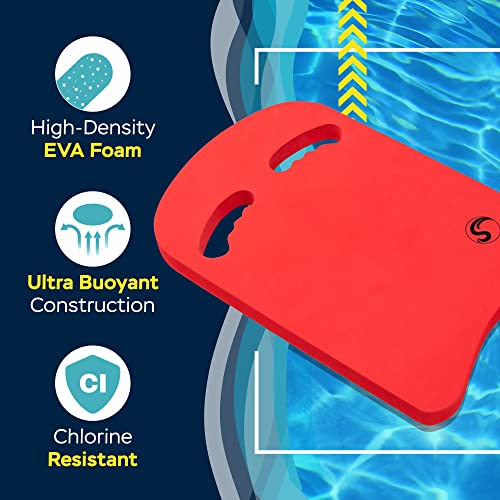image for Sunlite Sports Swimming Kickboard with Ergonomic Grip Handles, One Siz