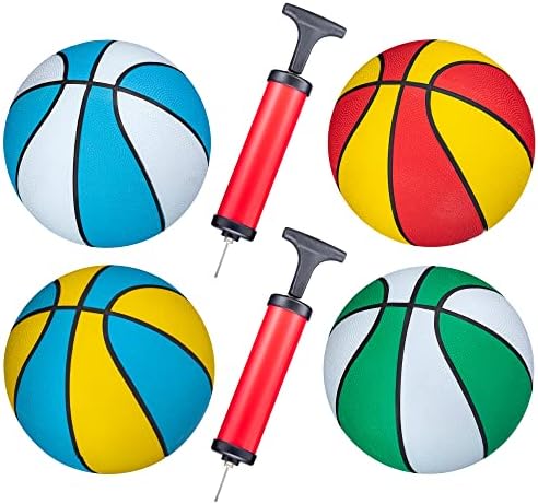 Srenta Mini Basketball 7 Inch Rubber Junior Balls,