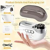 2026 Upgrad Electric Nail Clippers - 3 Speeds Automatic Toe Nail Clippers for Seniors with LED Light, Rechargeable Electric Nail Trimmer for Babies, Children, Kids (B) - Image 3