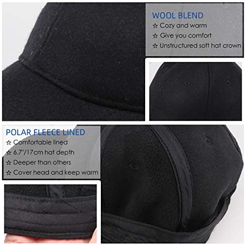 Gisdanchz Berretto Uomo Invernali Baseball Lana