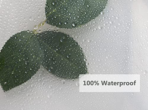 Vosign Short Shower Curtain Liner 60 Inch Length, 72 X 60 Inches Clear Thick Vinyl Waterproof Bathroom Short Shower Curtain Sets With 3 Heavy Magnets #TOP3