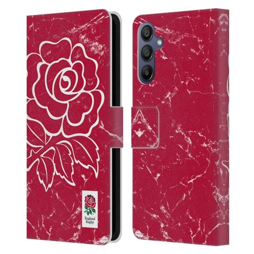 Funda de cuero tipo libro de England Rugby Union para Samsung Galaxy A15