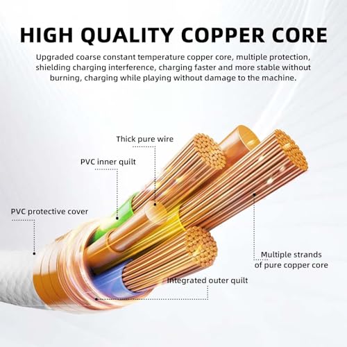 Image of 2 Pack 10FT Carplay Car Cable USB A to USB C Cable for iPhone 16E 15 16 /16 Pro 16 Max /16 Plus, iPad 10th Gen, iPad Pro 12.9 /11, iPad Air 5 /4th, Mini 6th Gen, AirPods Pro (2nd) Charger Cord Replacement
