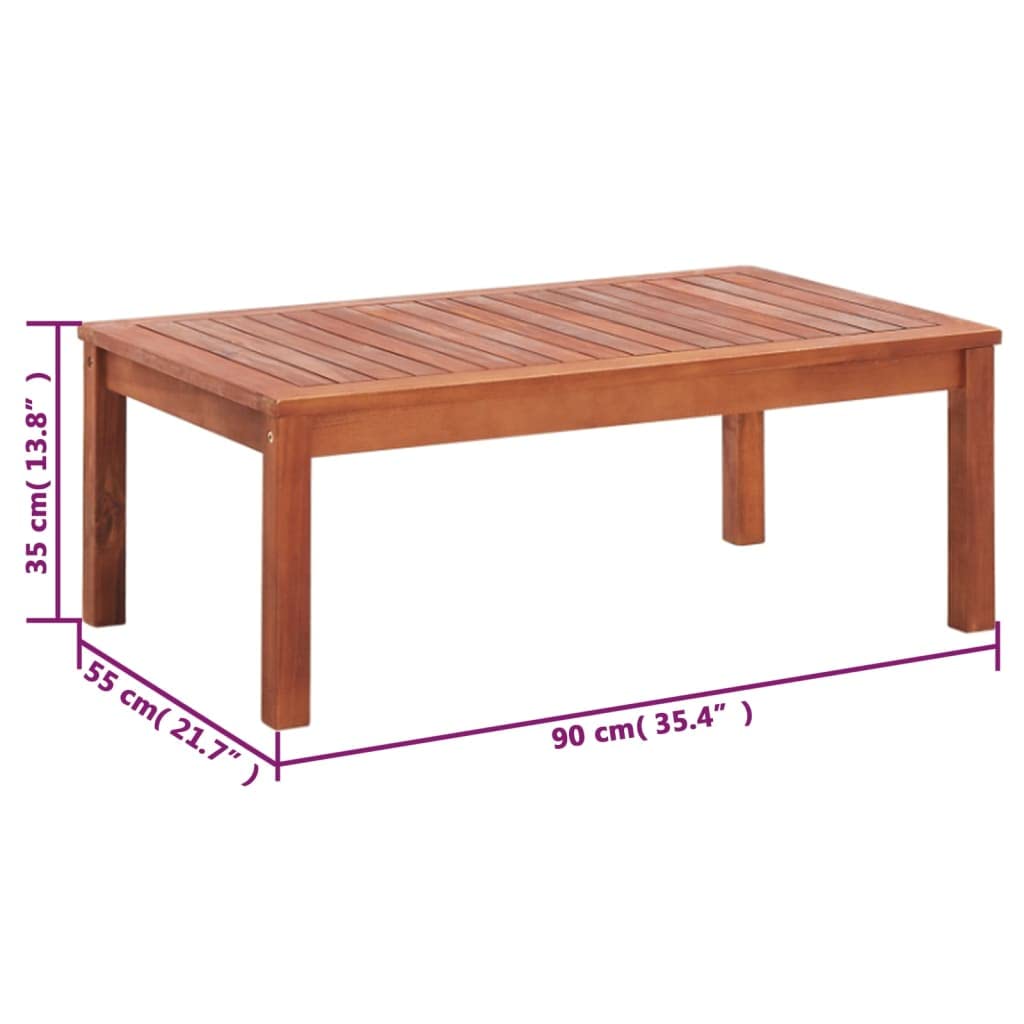 vidaXL zestaw mebli ogrodowych 4 szt. lite drewno akacjowe