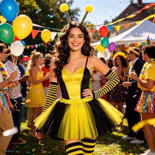 Disfraz completo de abeja para mujer Syhood talla Medium miniatura 4