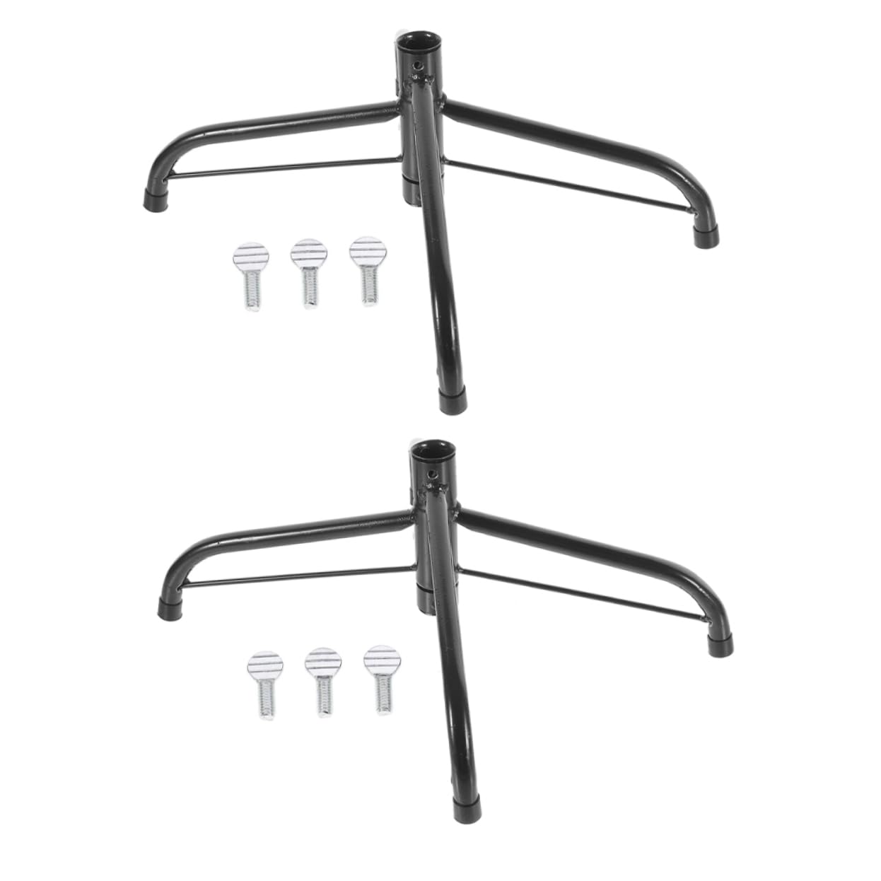 PRETYZOOM Xmas Tree Stand Base 2pcs Artificial Christmas Tree Support Bracket Compact Storage Home Decor Festive Christmas Accessory