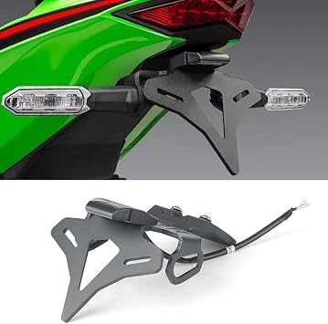 Fits for KAWASAKI ZX-4R/ ZX4RR 2023 2024 Motorcycle Accessories License Plate Holder Mount Rear Fender Eliminator Kit Black License Plate Bracket Tail Tidy